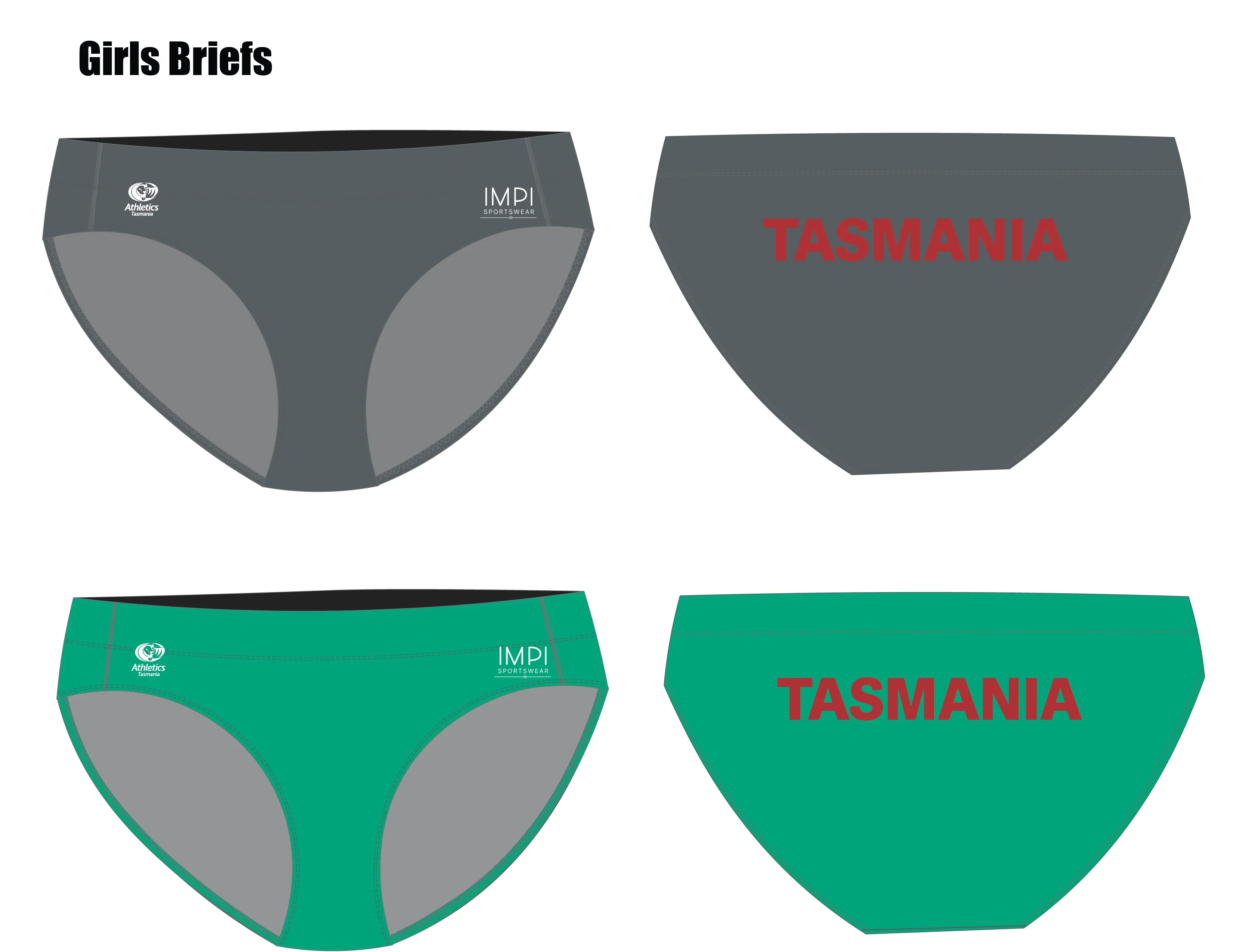 ATAS Girls Racing Brief - Grey - Image 3