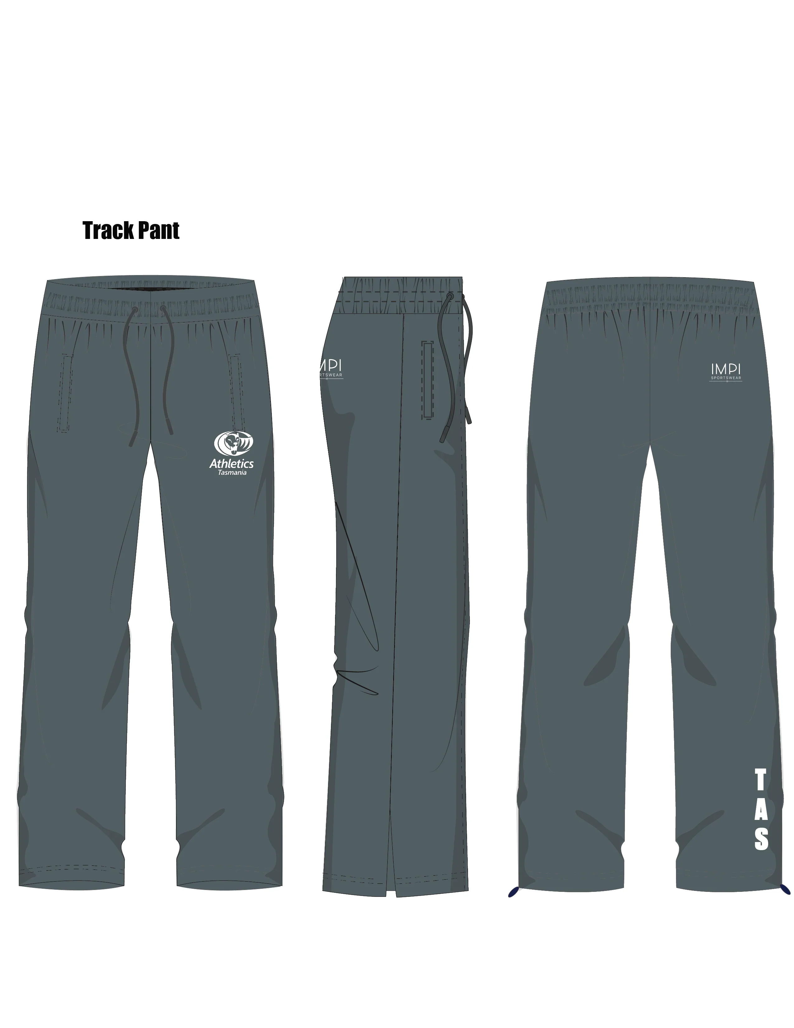 ATAS Unisex Track Pants - Grey