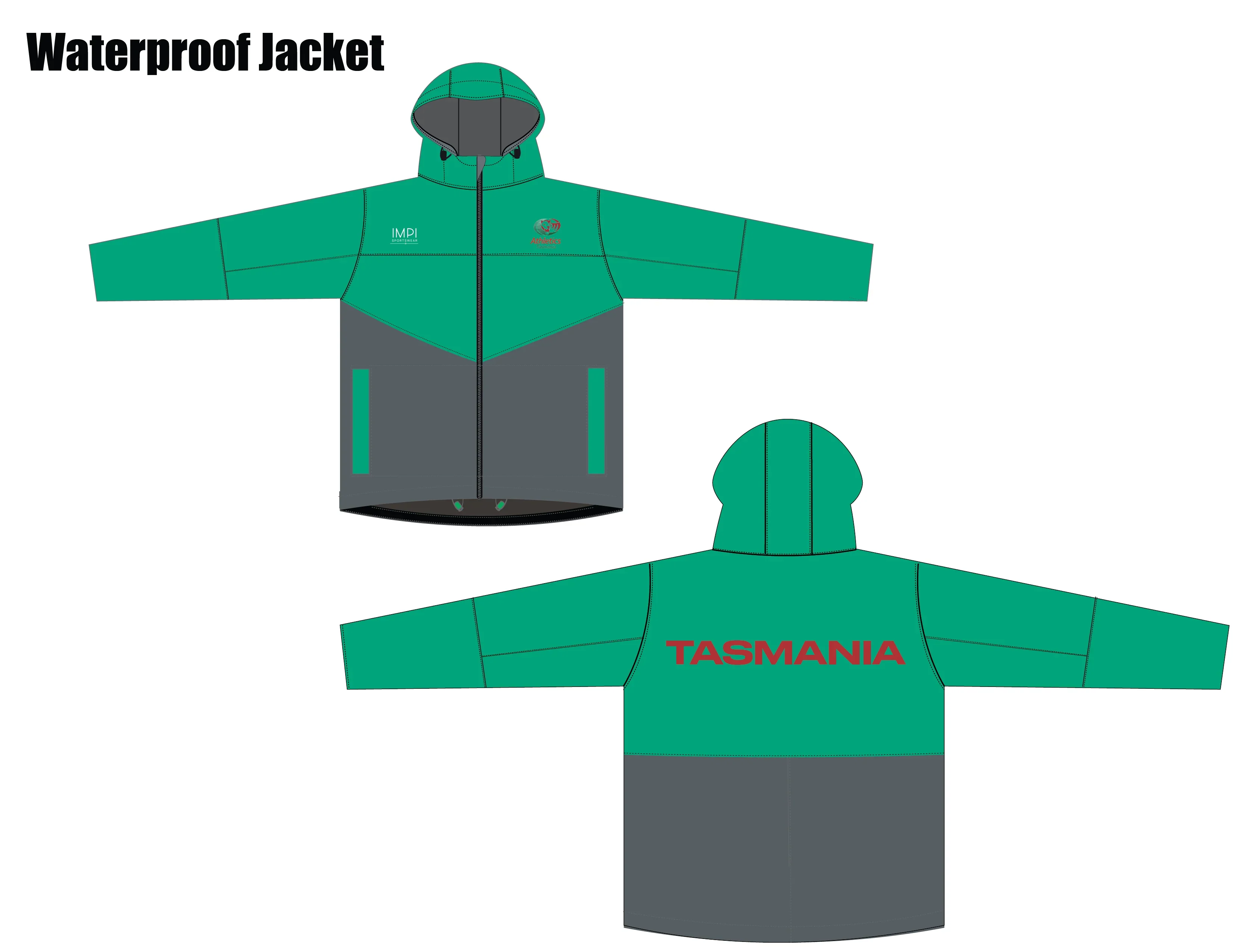 ATAS Unisex Grey and Green Jacket
