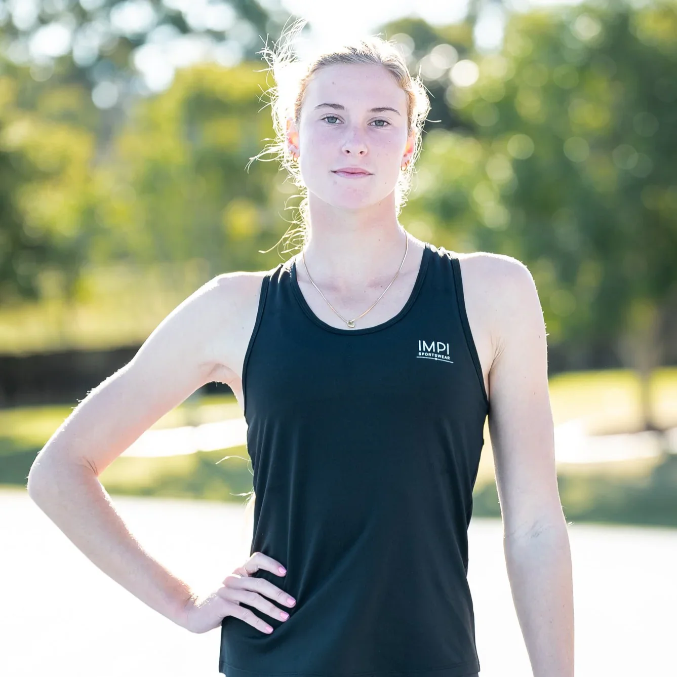 IMPI Fitted Running Singlet - Black - Image 6