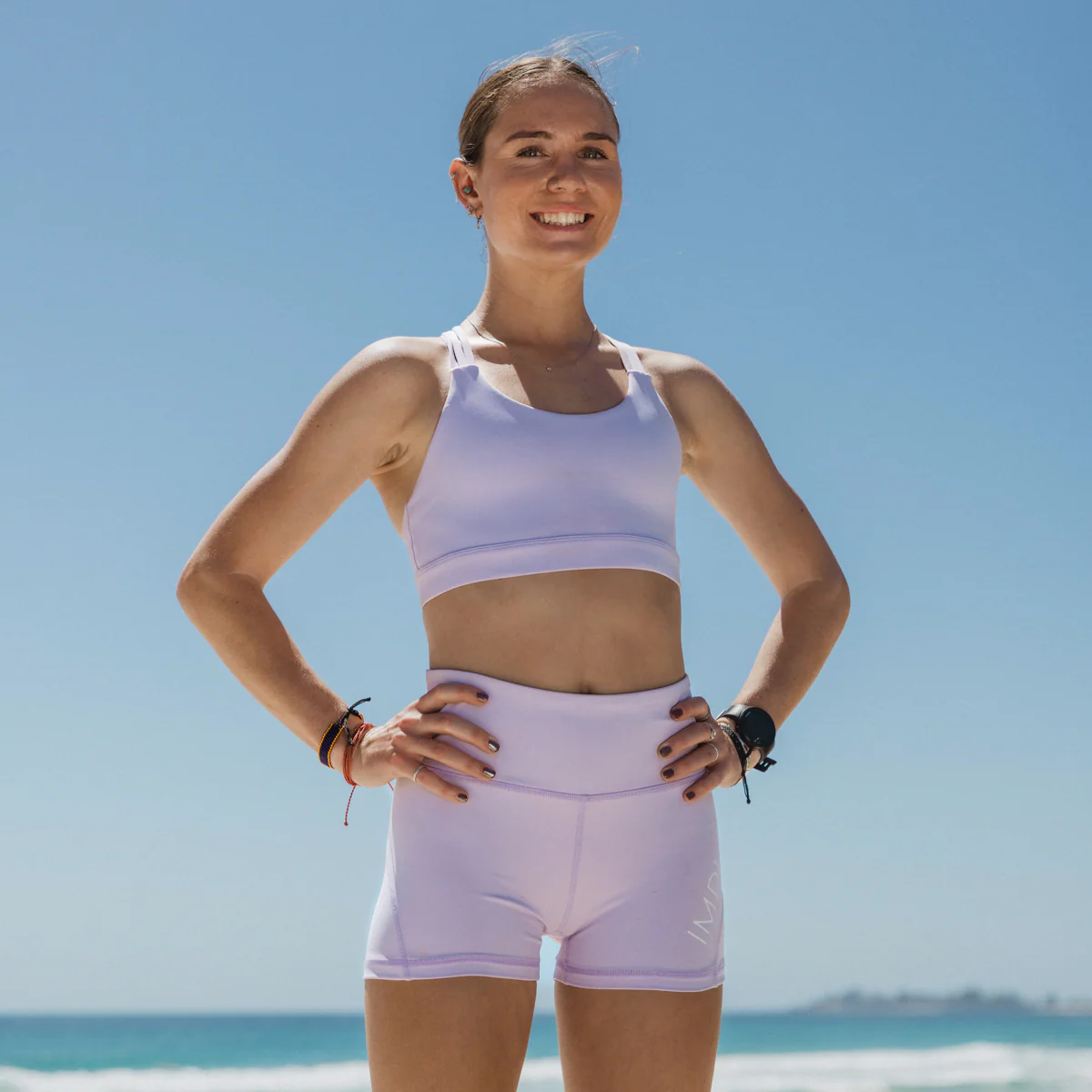 IMPI Running 6 Strap Bra Top - Lilac Sorbet - Image 7