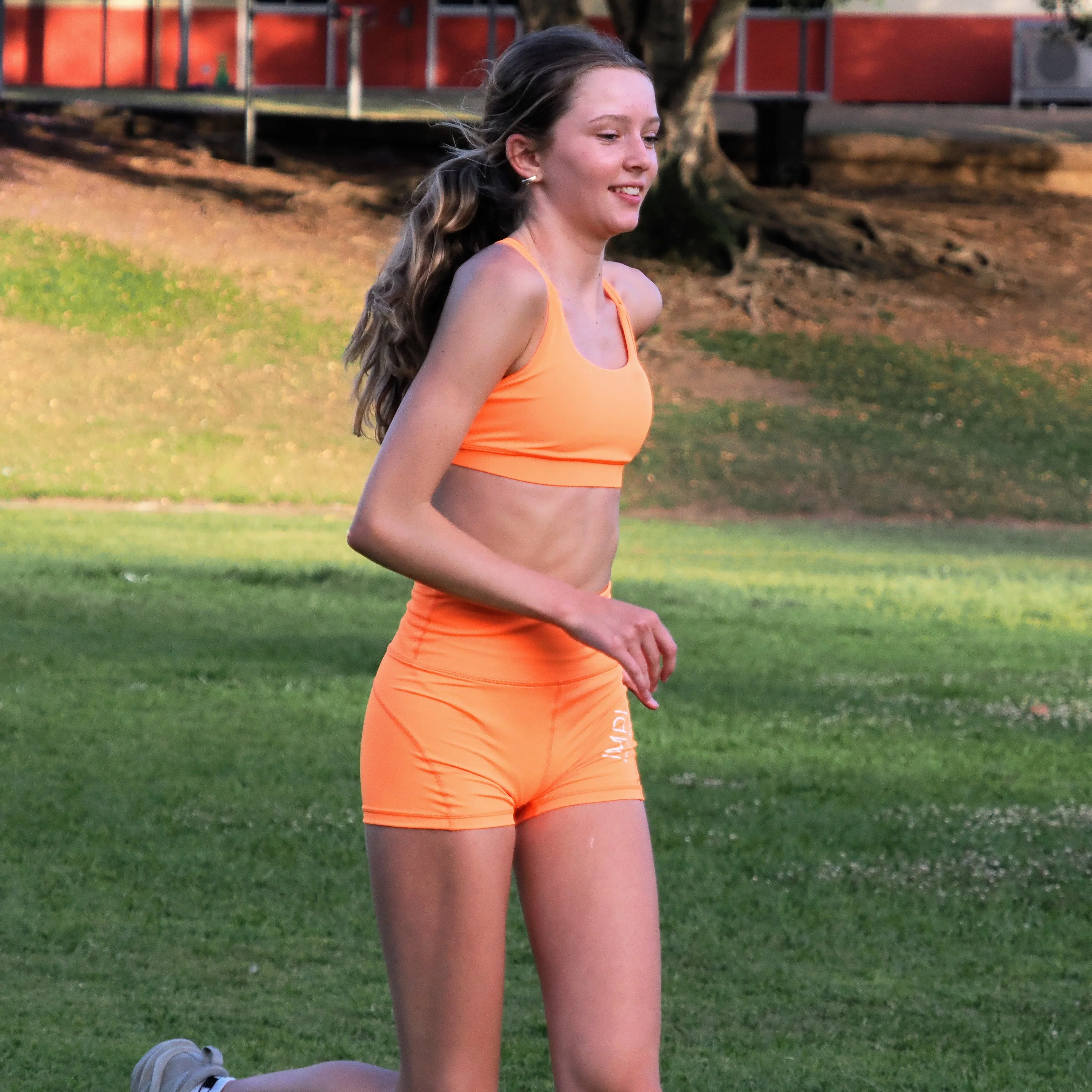 IMPI Loop Sports Crop -Fluoro Orange - Image 5