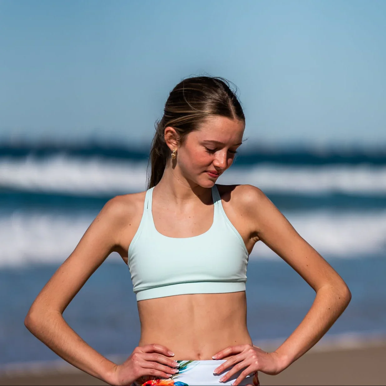 IMPI Loop Girls Crop Top - Seafoam - Image 4