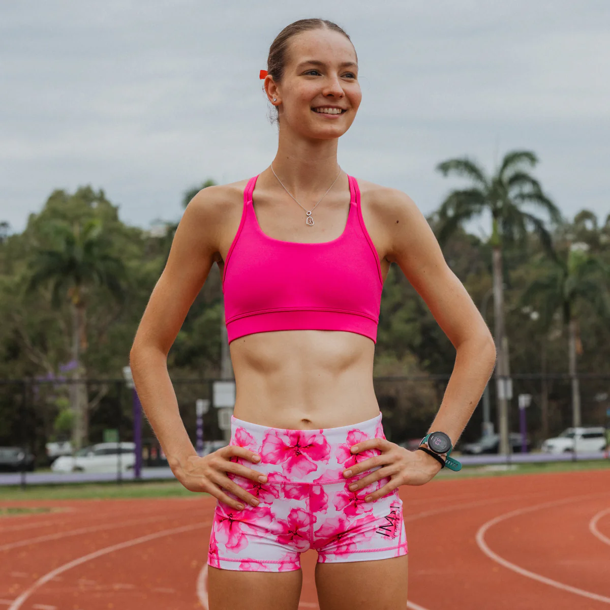 IMPI Running Loop Bra Top - Hot Pink