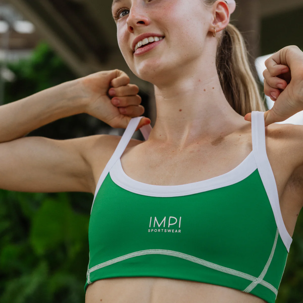 IMPI The Varsity Crop - Irish Green - Image 8