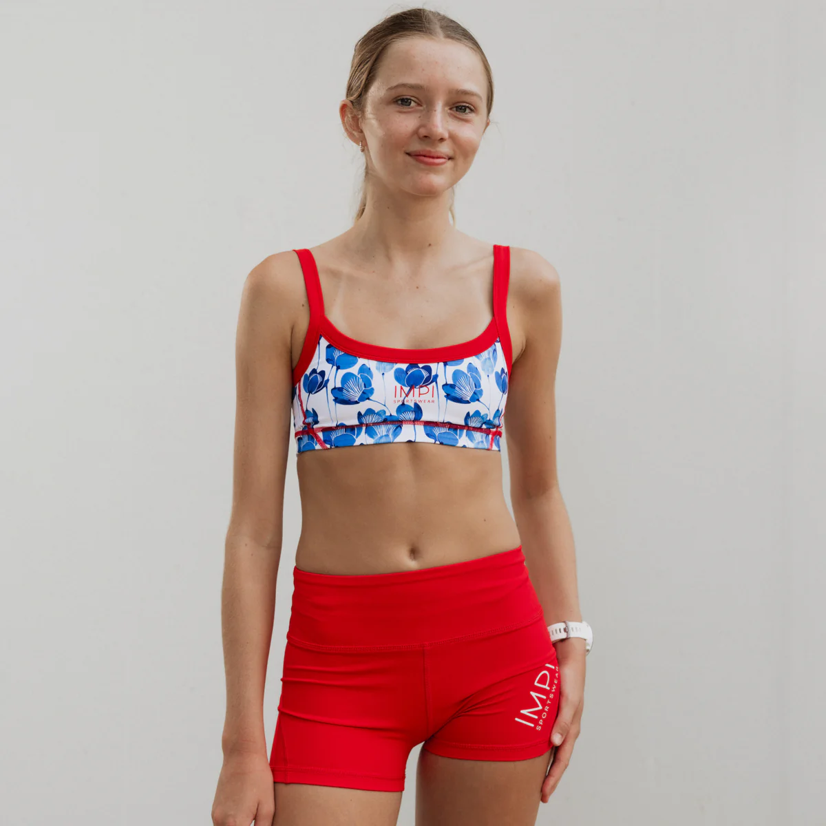 IMPI The Varsity Crop - Cobalt Floral - Image 8