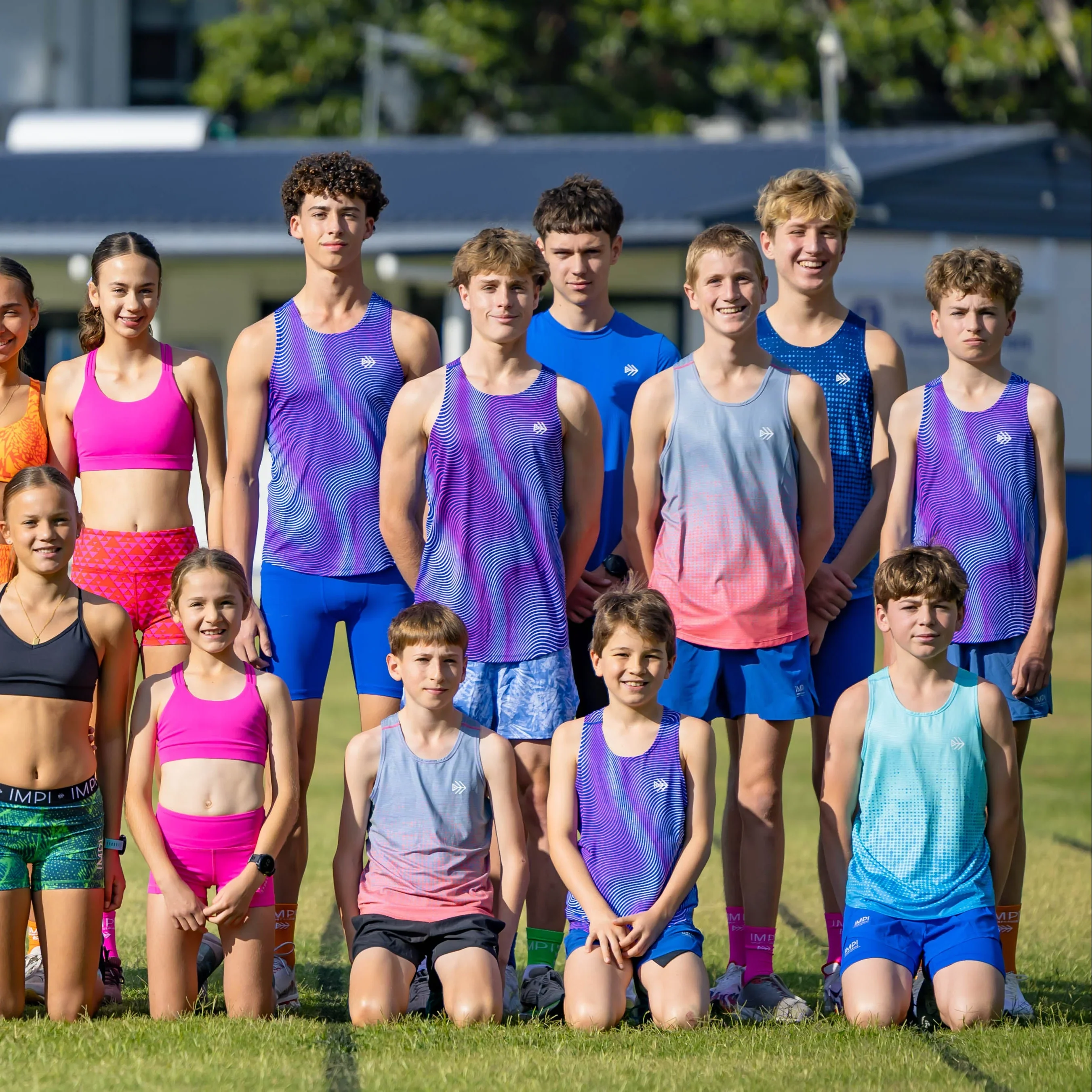 IMPI Boys Race Back Singlet - Aqua - Image 7