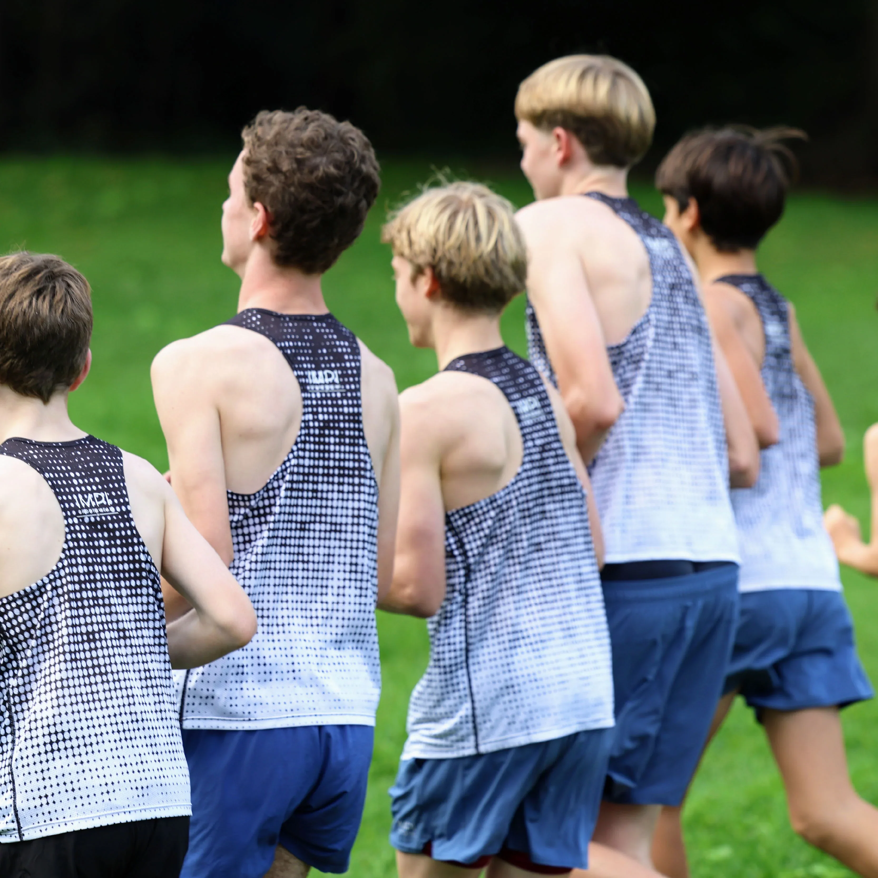 IMPI Boys Race Back Singlet - Black/White - Image 4