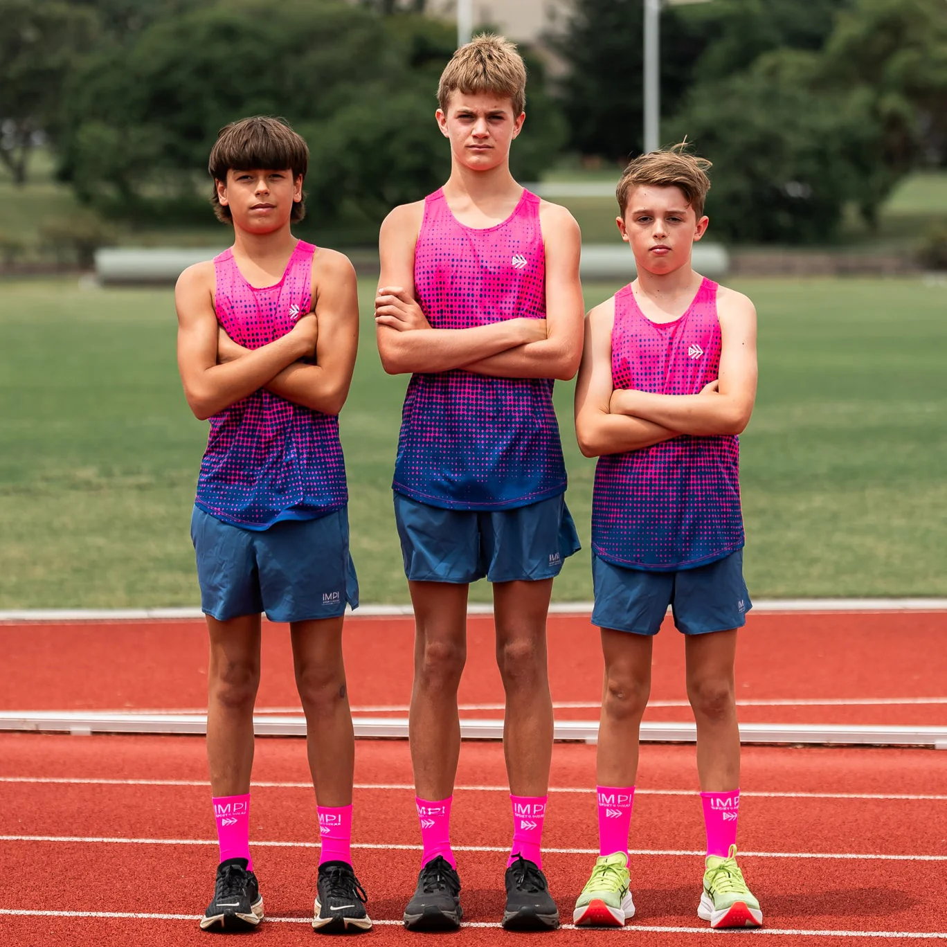 IMPI Boys Running Shorts - Blue - Image 2