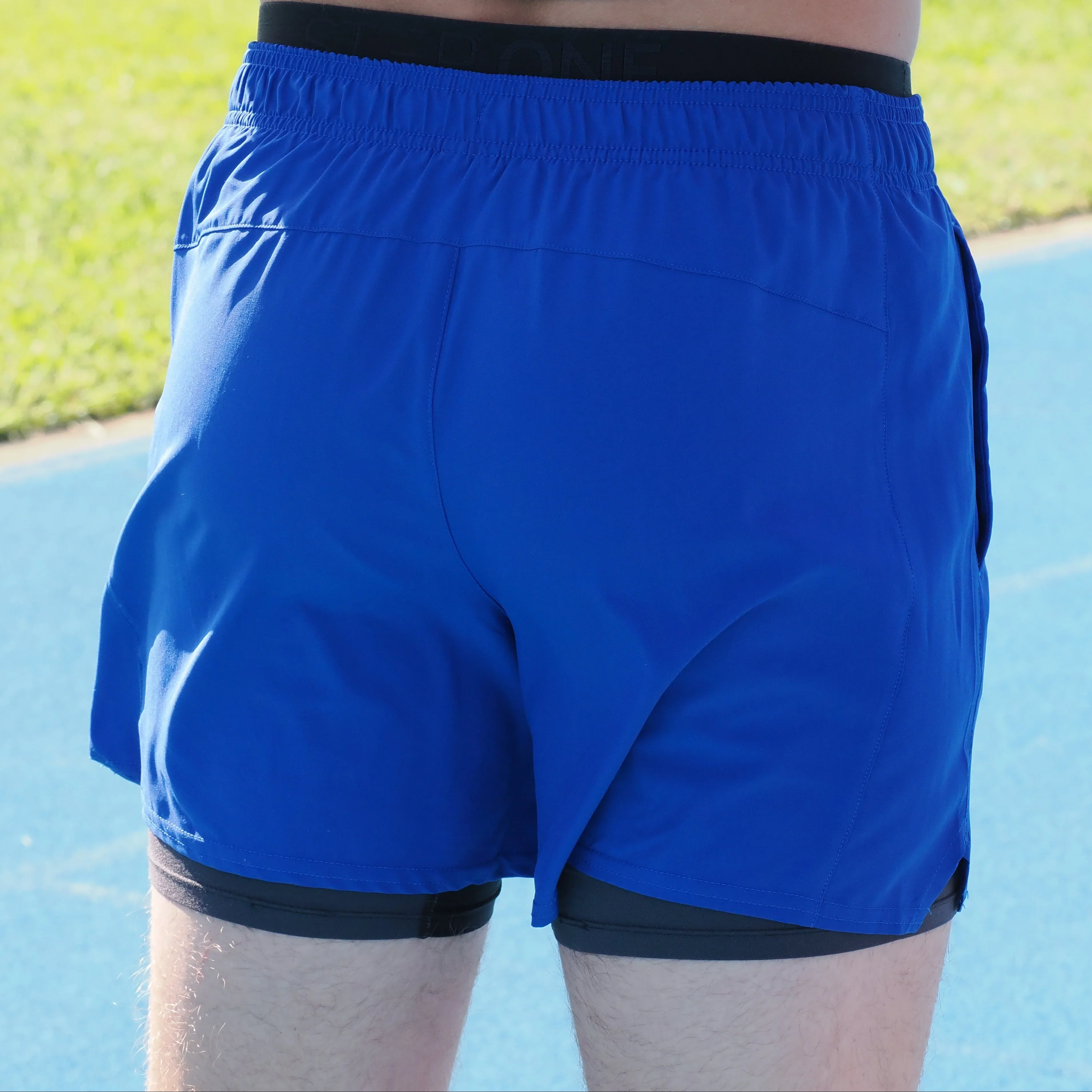 IMPI Boys Running Short - Cobalt - Image 3