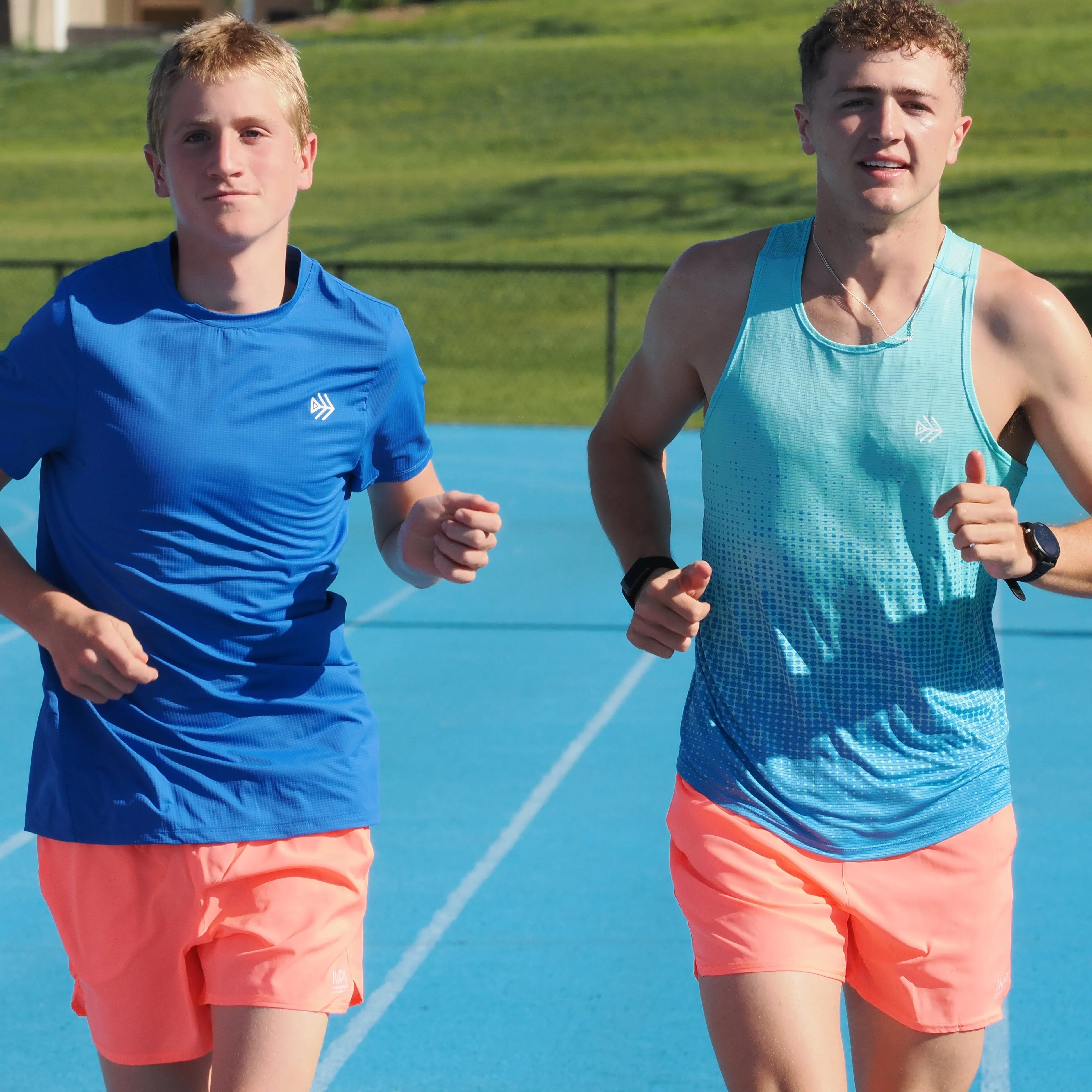 IMPI Boys Running Short - Neon Coral - Image 10