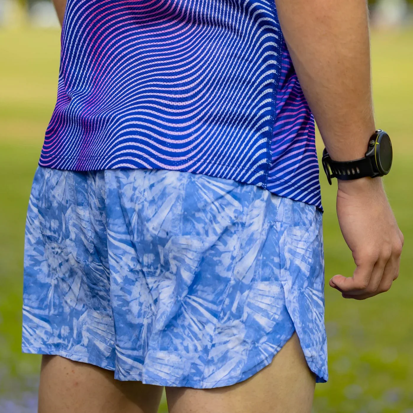 IMPI Boys Splittie Running Short - Paint Me Blue - Image 15