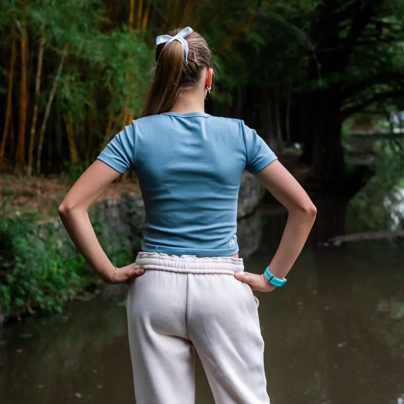IMPI Fitted Cotton Tee - Steel Blue - Image 6