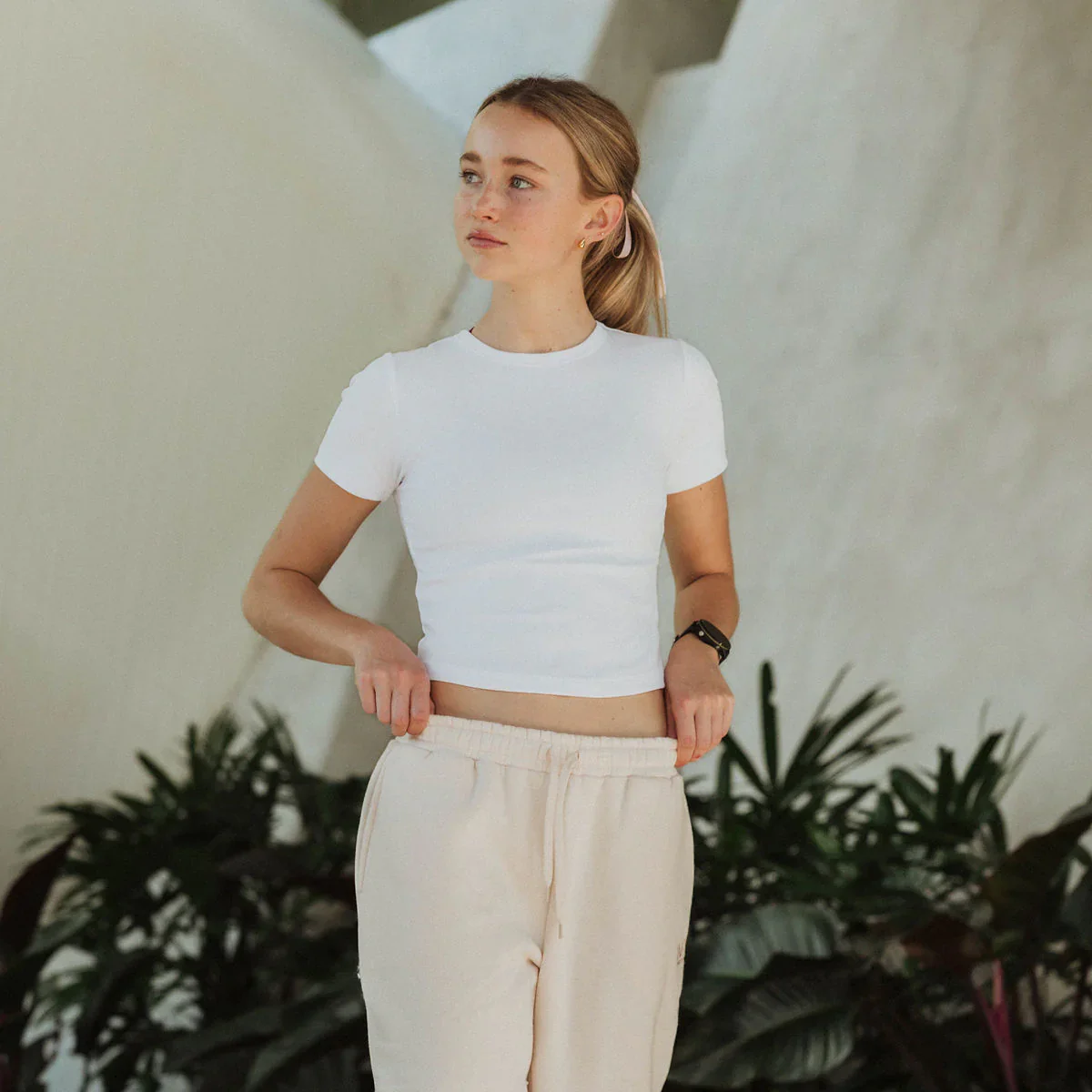 IMPI Fitted Cotton Tee — White - Image 3