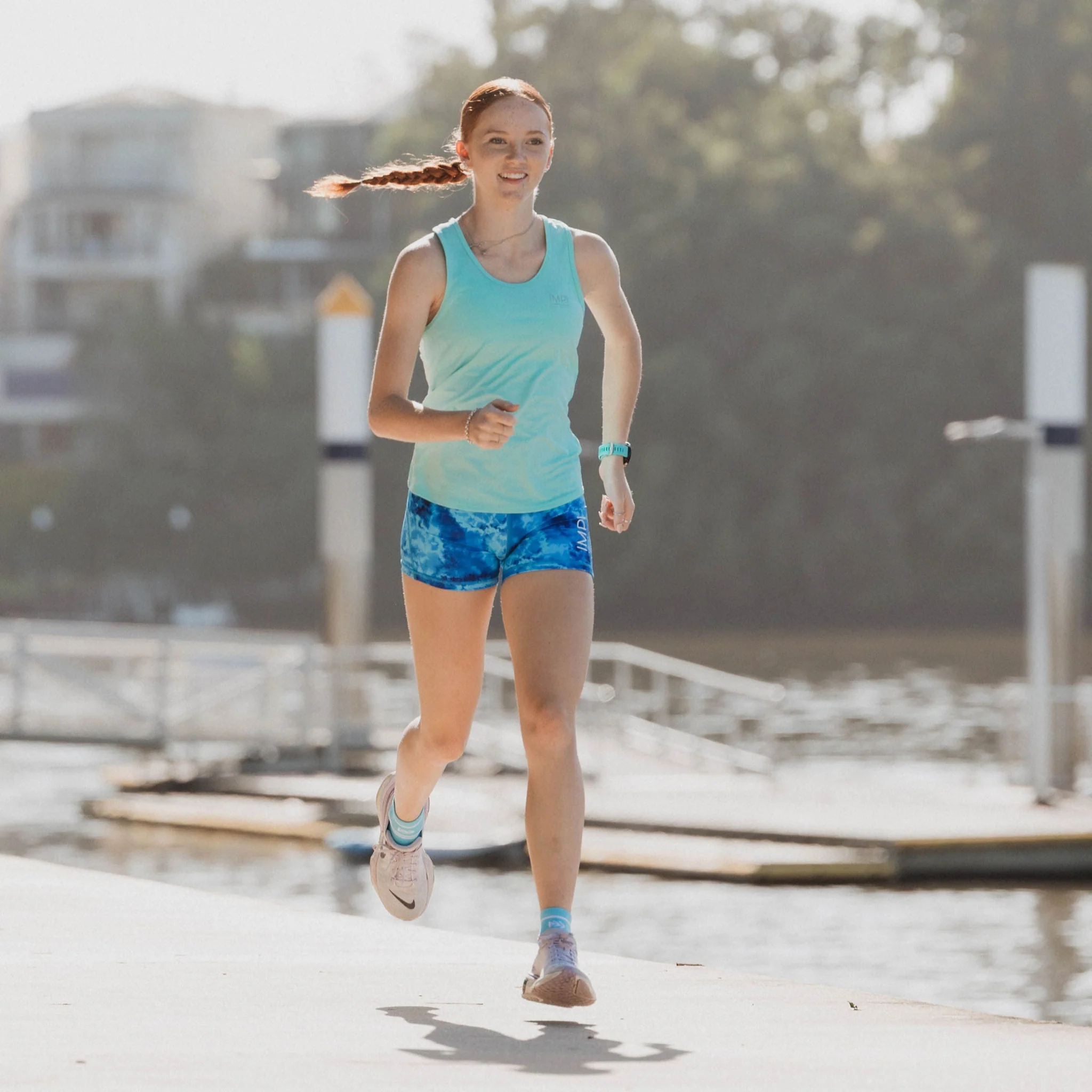 IMPI Fitted Running Singlet - Aqua - Image 6