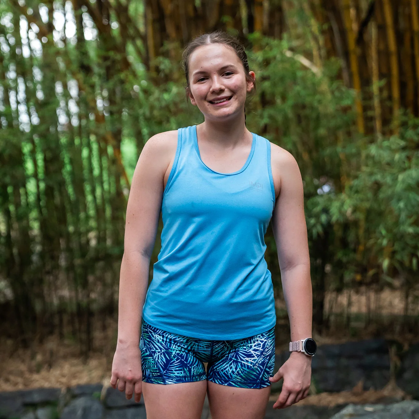IMPI Fitted Running Singlet -  Moonstone Blue - Image 3