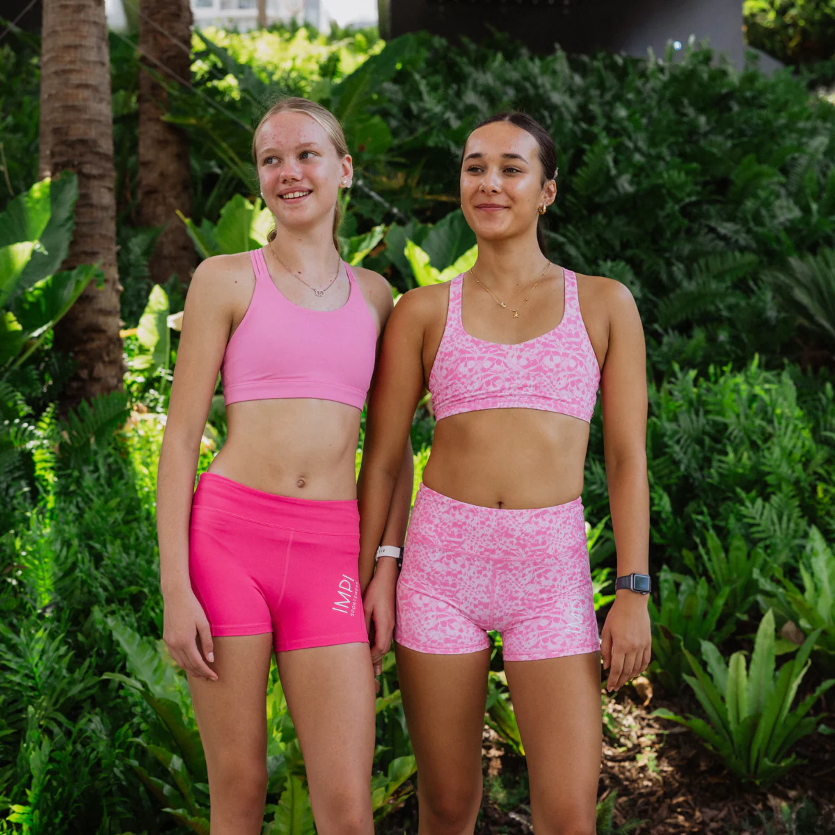 IMPI Running 6 Strap Bra Top - Barbie Pink - Image 11