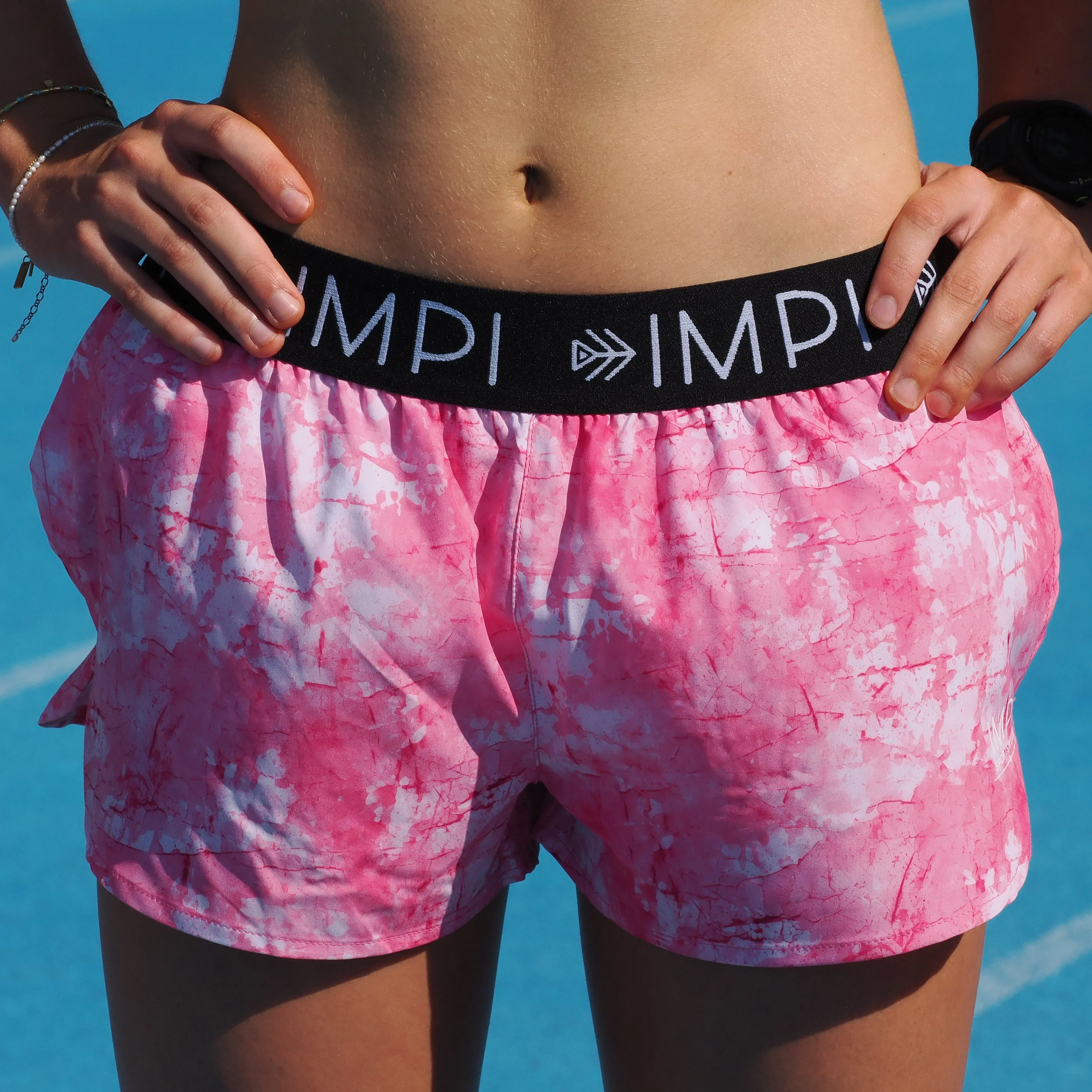 IMPI Girls Split Leg Running Short - Jaded Pink - Image 7