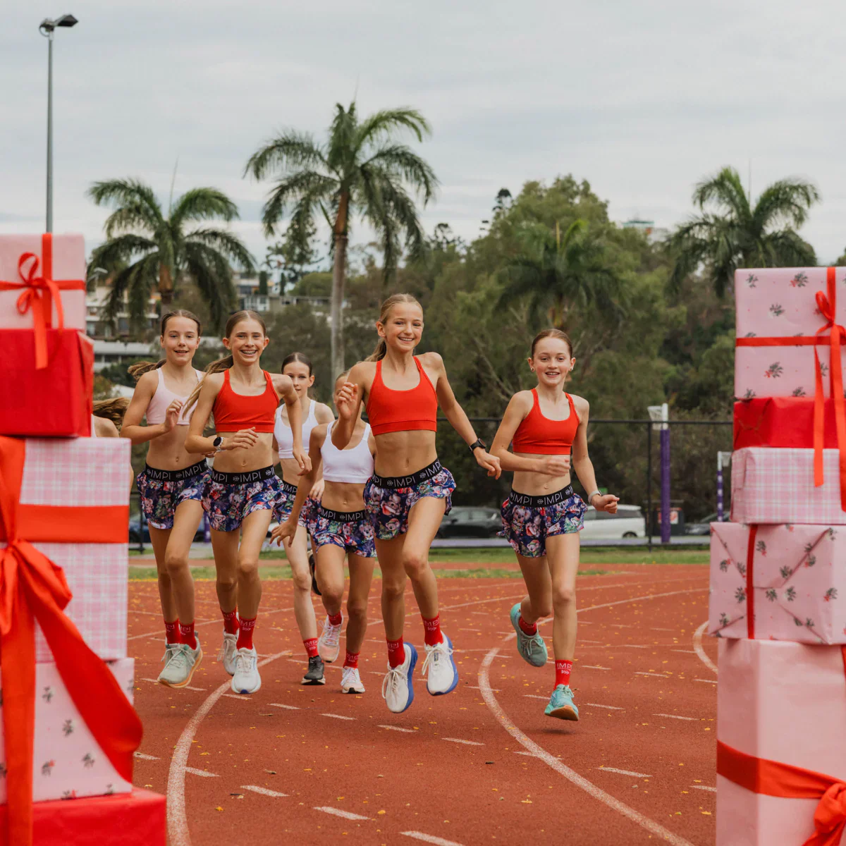 IMPI Girls Split Leg Running Short - Xmas Koalas - Image 13