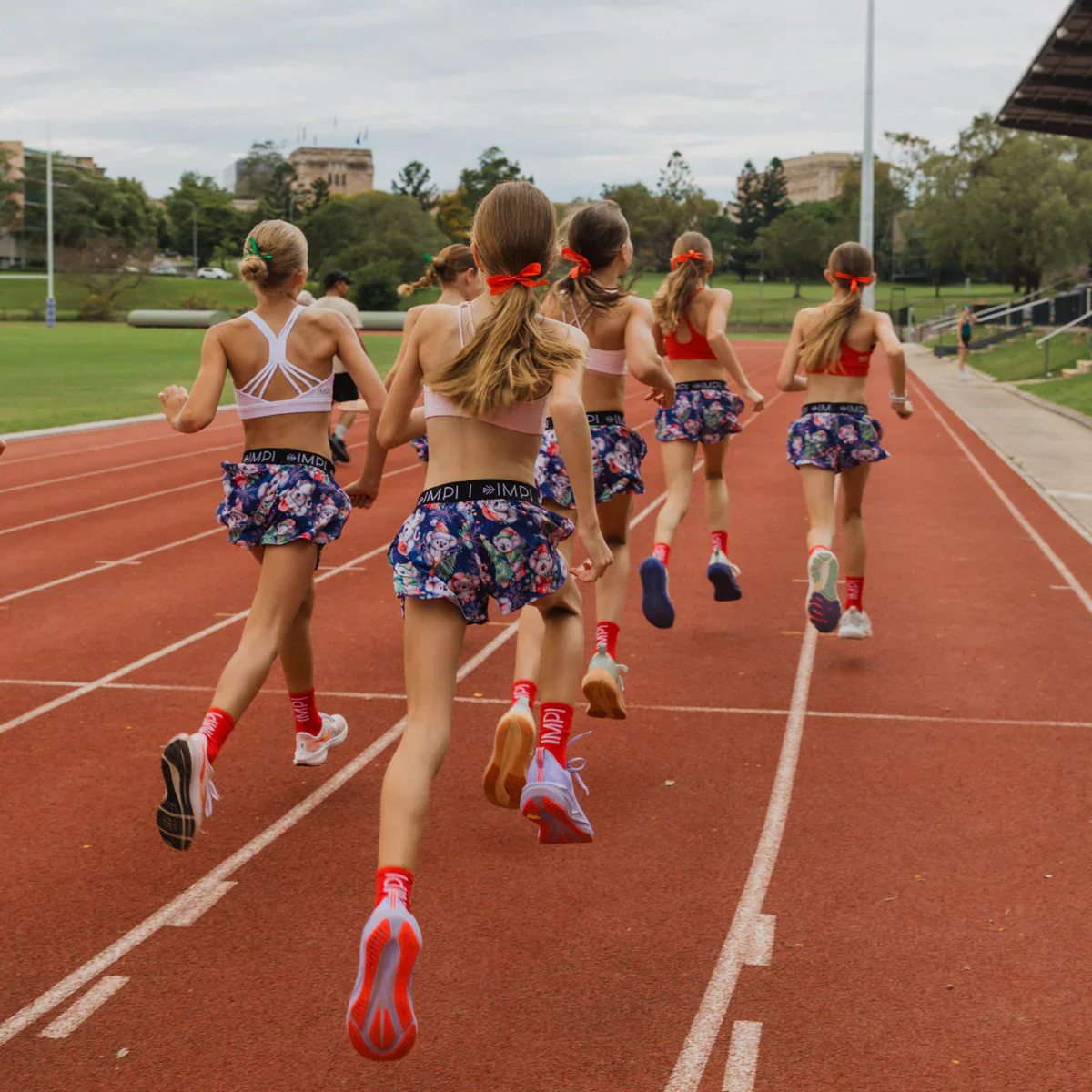 IMPI Girls Split Leg Running Short - Xmas Koalas - Image 16
