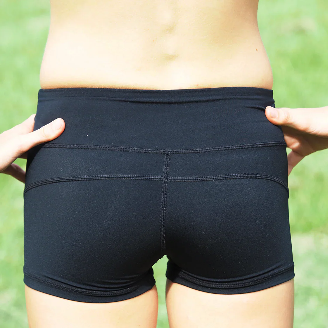 IMPI High Waist Bike Shorts - Black 1.0 - Image 5