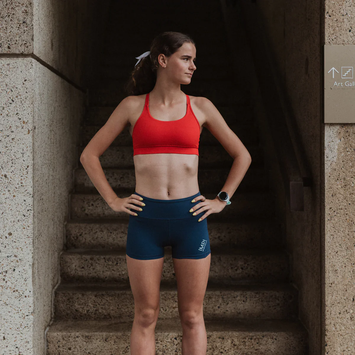 IMPI High Waist Bike Shorts - Navy - Image 15