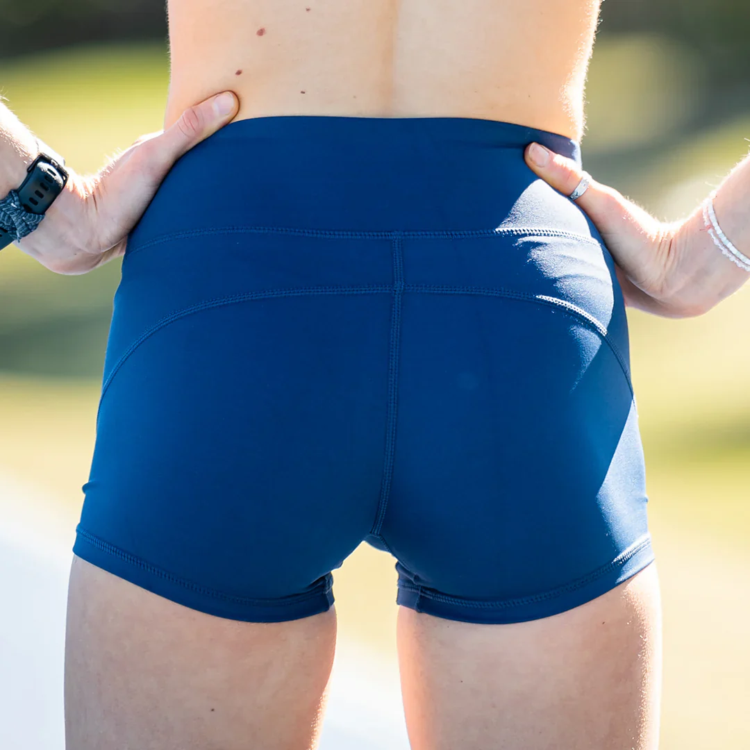 IMPI High Waist Bike Shorts - Navy - Image 6