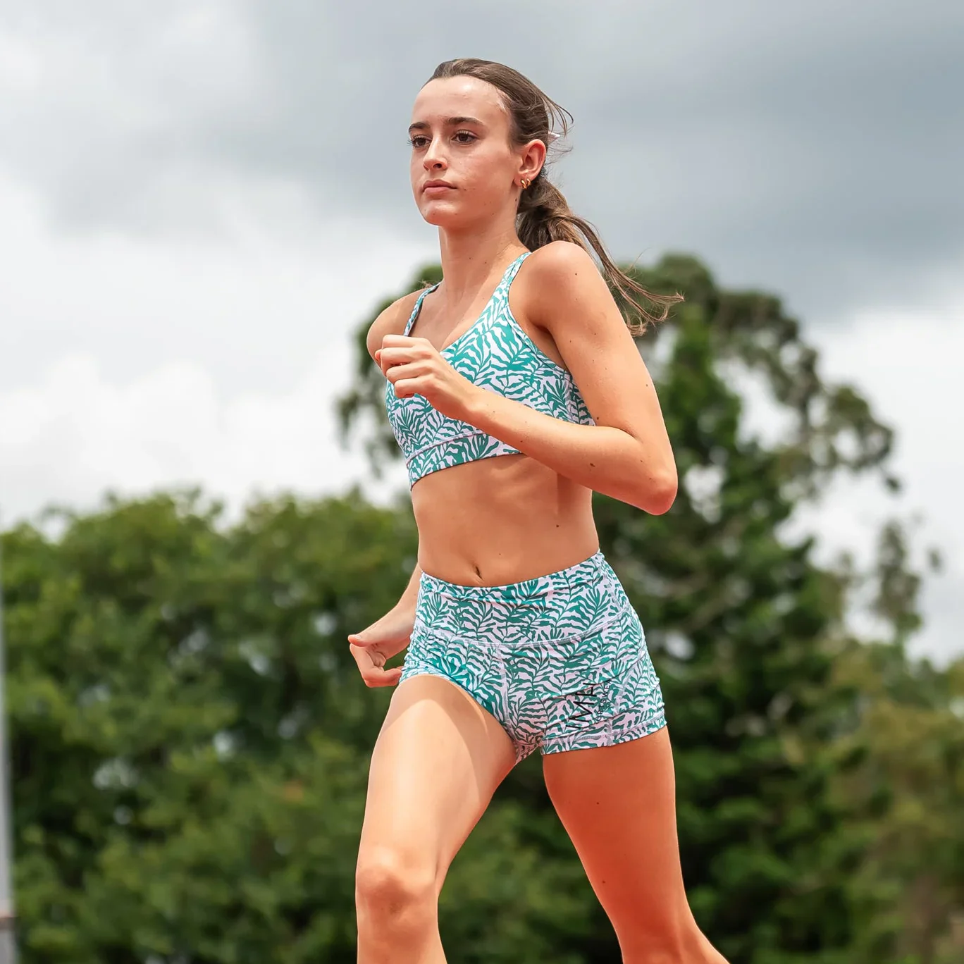 IMPI High Waist Bike Shorts - Summer Greens - Image 4