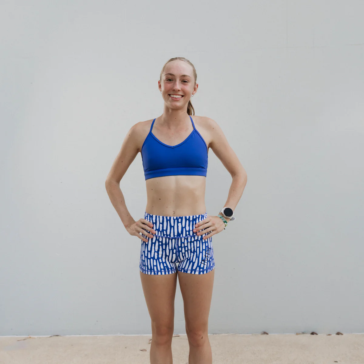 IMPI High Waist Bike Shorts - Cobalt Cruisin - Image 3