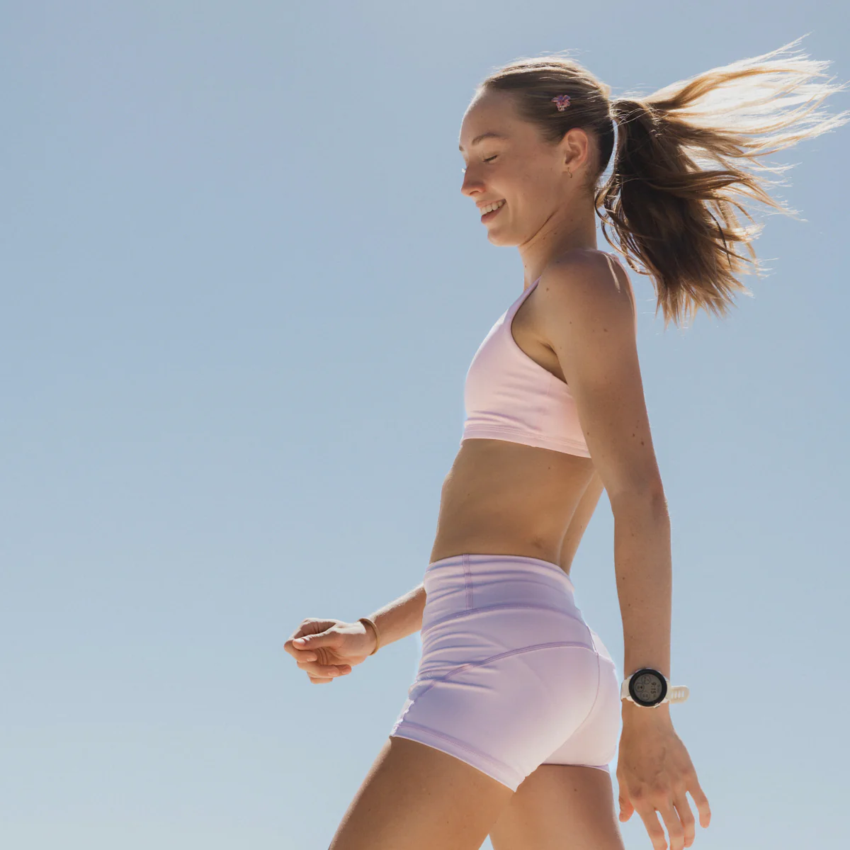 IMPI High Waist Bike Shorts - Lilac Sorbet - Image 5