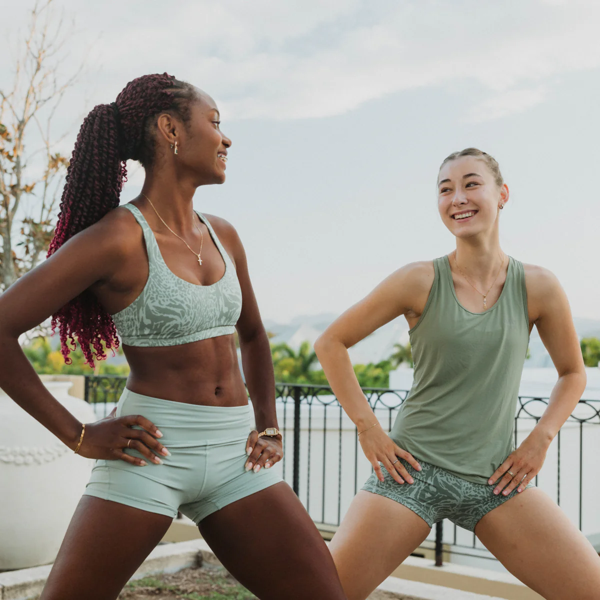 IMPI High Waist Bike Shorts - Matcha - Image 9