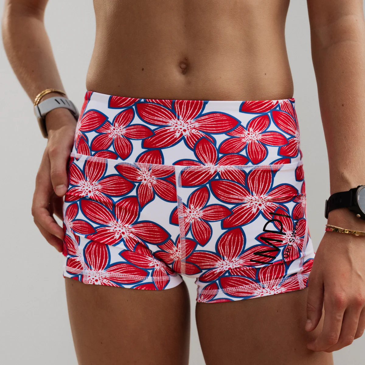 IMPI High Waist Bike Shorts - Petal Pop - Image 4
