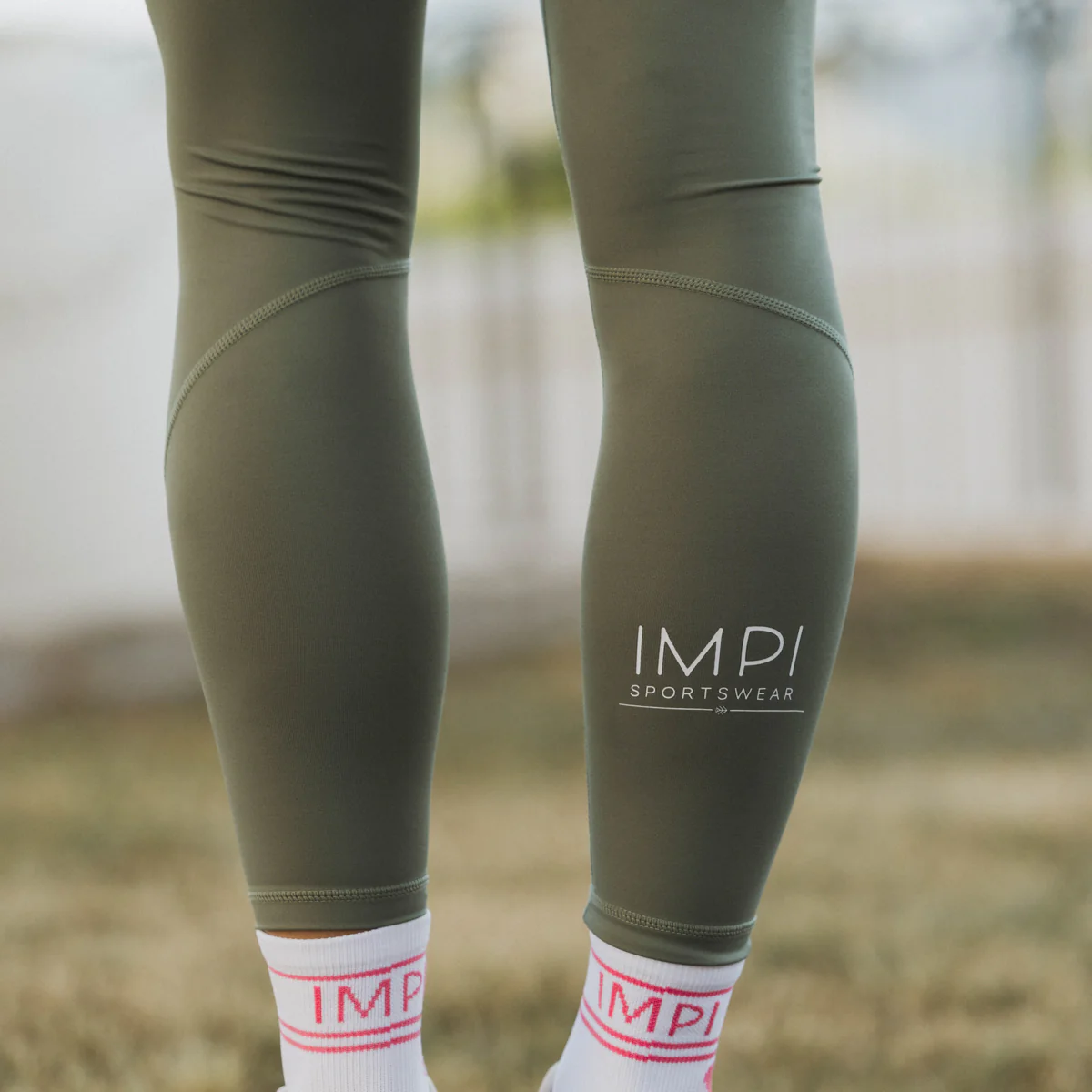IMPI High Waist Full Length Tights - Dark Matcha - Image 10