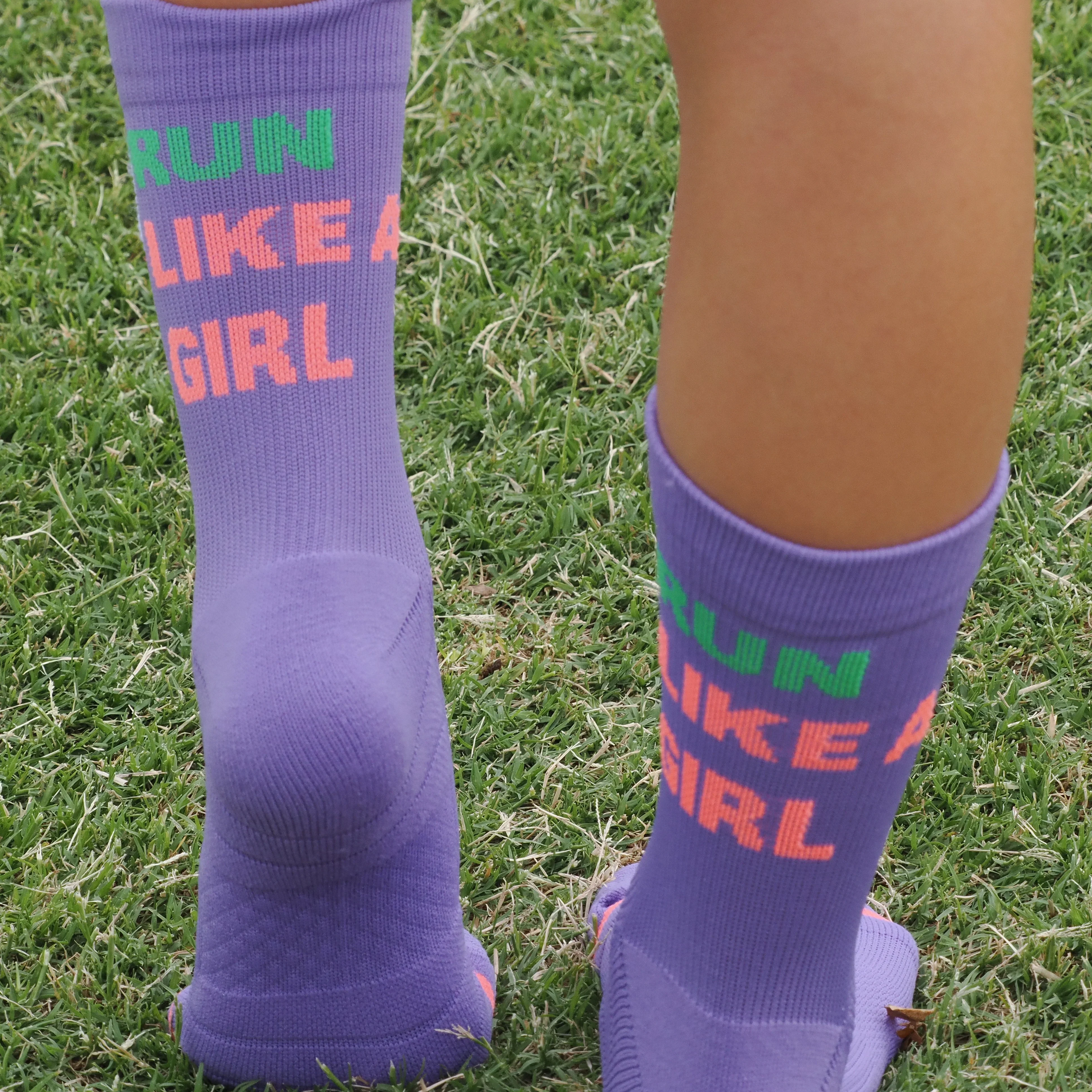 IMPI Longer Socks - Purple Run Like A Girl - Image 5