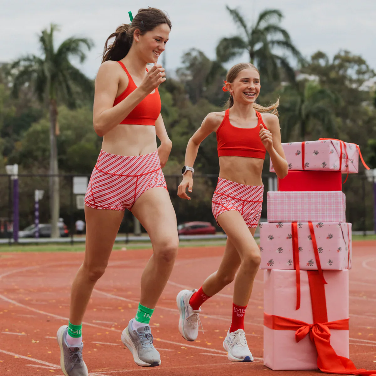 IMPI Running Loop Bra Top - Red - Image 5