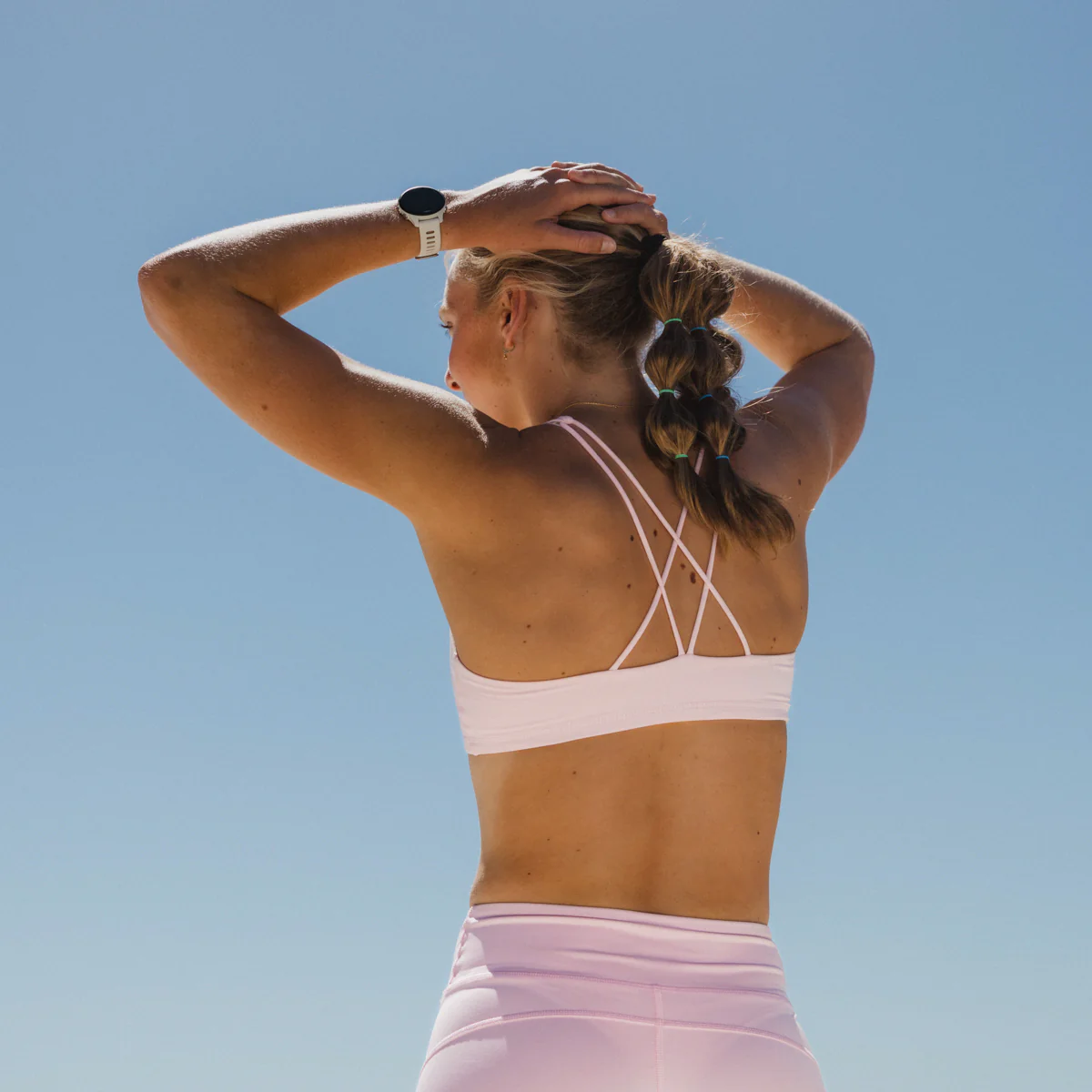 IMPI Strappy Girls Crop Top - Pink Sorbet - Image 5