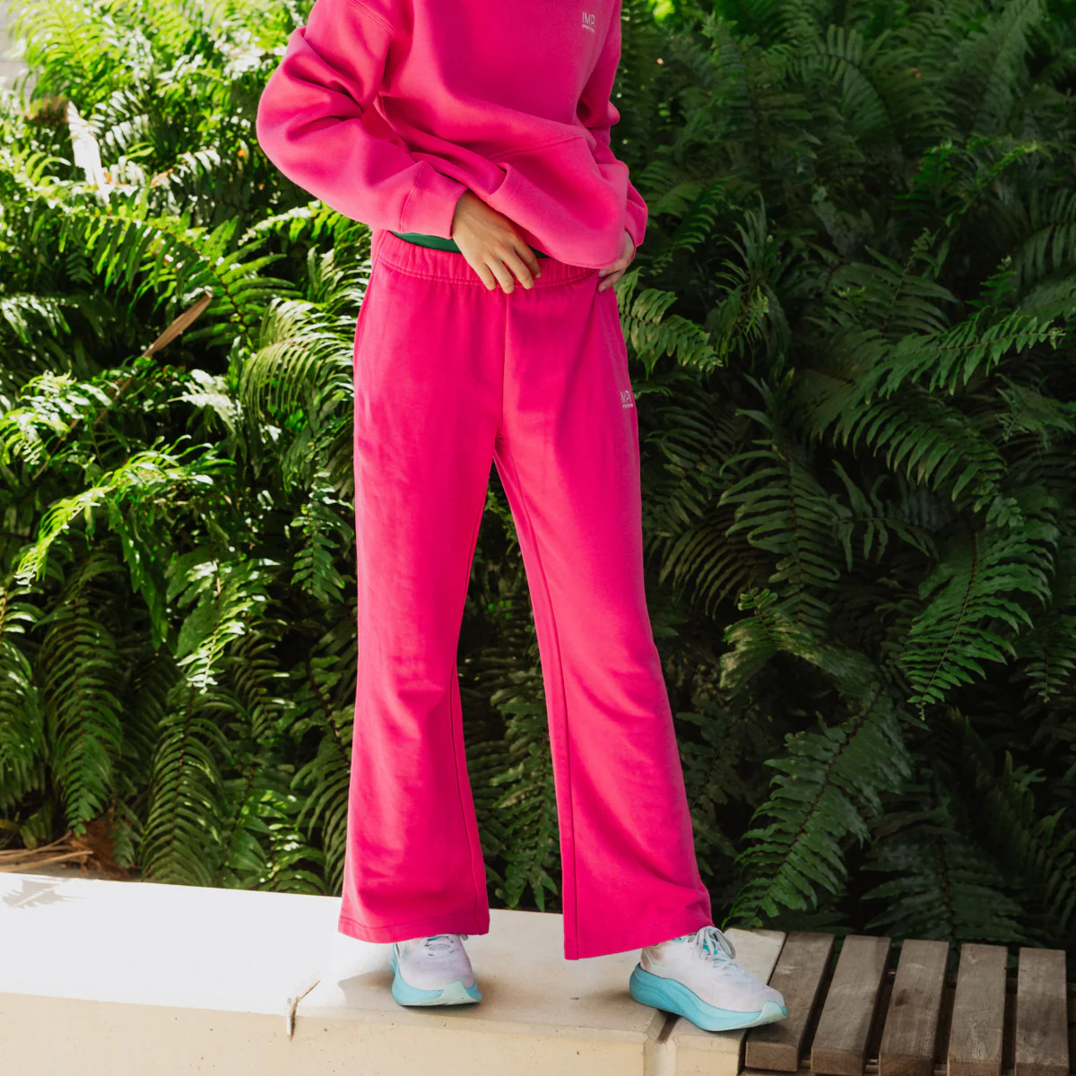 IMPI Wide Leg Track Pant - Barbie Pink - Image 3