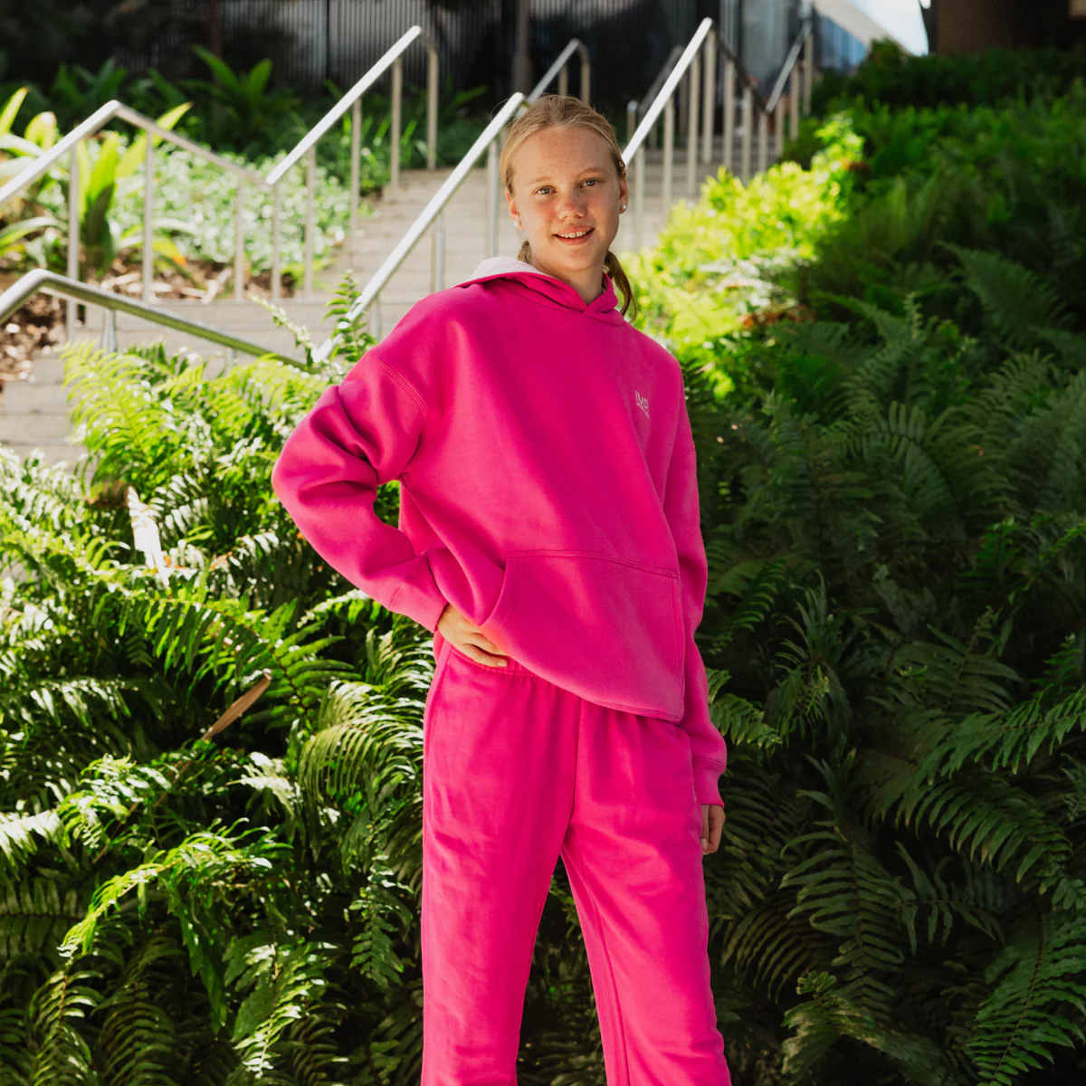 IMPI Wide Leg Track Pant - Barbie Pink - Image 5