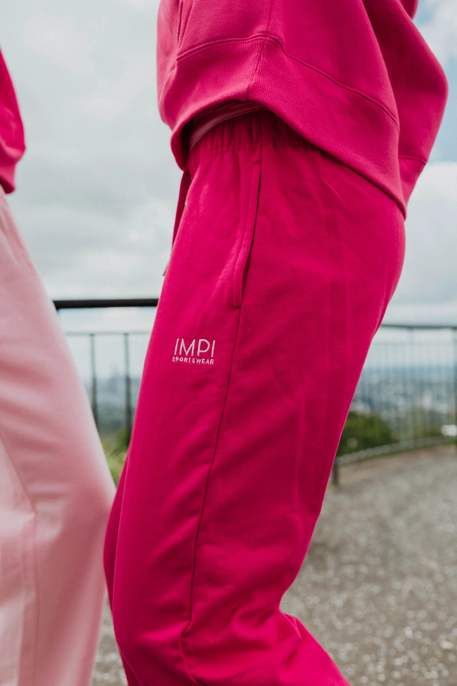 IMPI Wide Leg Track Pant - Barbie Pink - Image 8